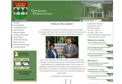 Webdesign Gemeinde Kronshagen Webdesign Gemeinde Kronshagen
